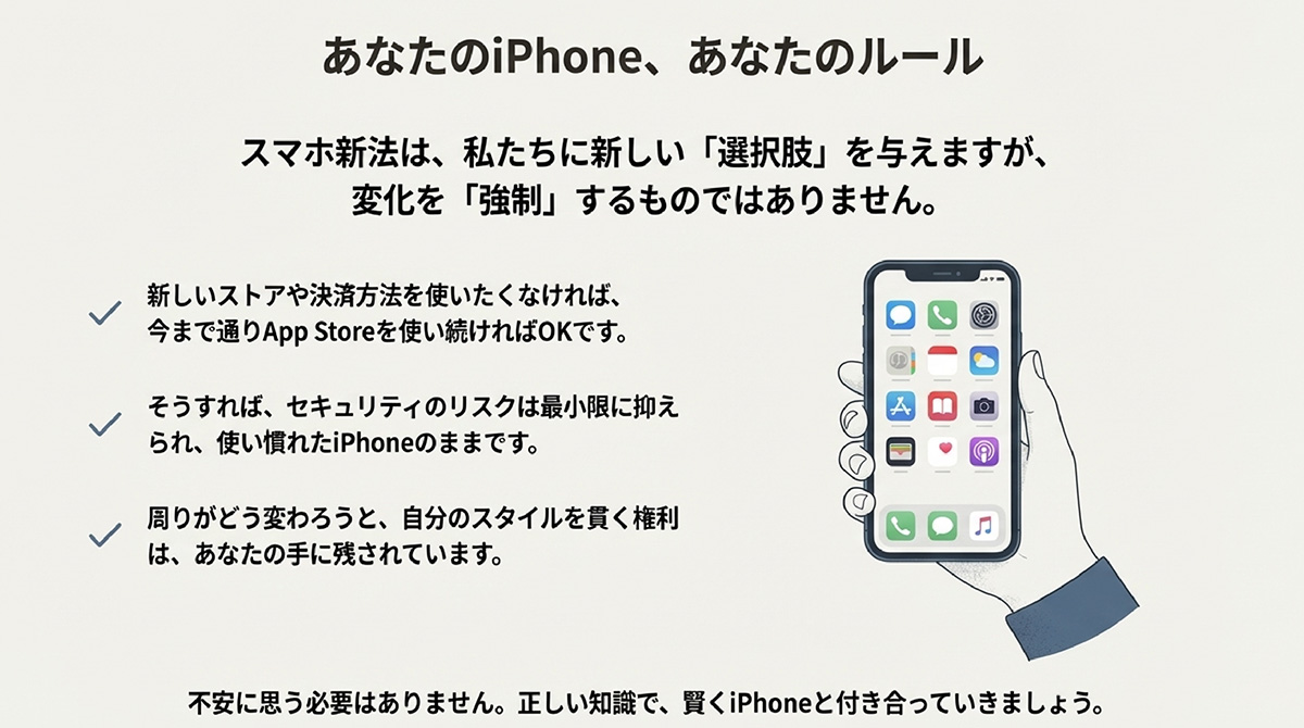 スマホ新法はいらない？iPhoneユーザーが知るべき影響と対策まとめ