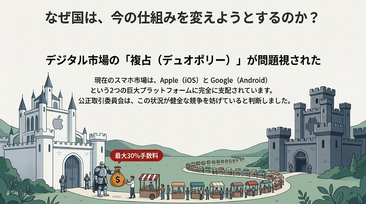 法律が作られた背景にある「デジタル市場の寡占」
