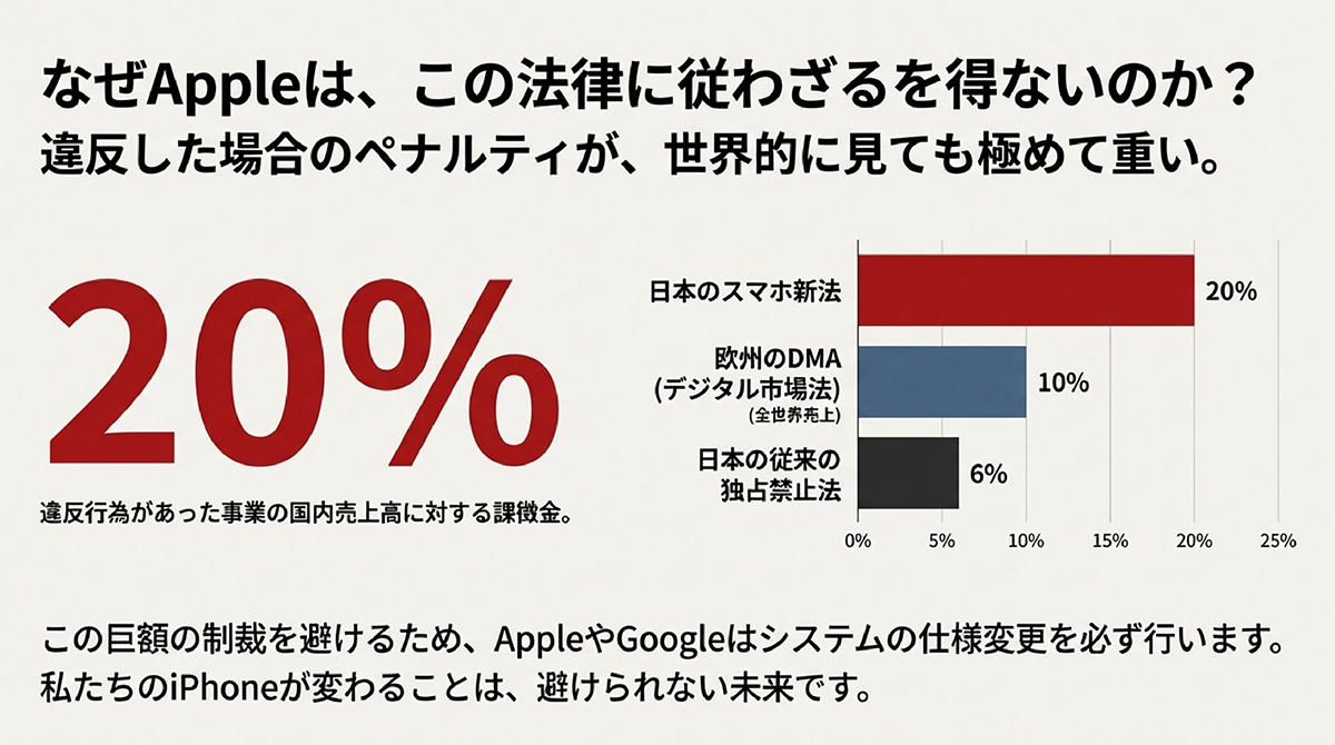 違反した場合のペナルティは巨額