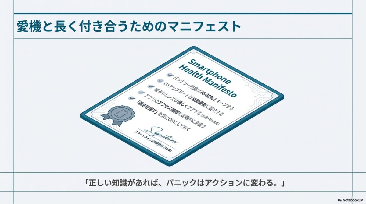 愛機と長く付き合うためのマニフェスト