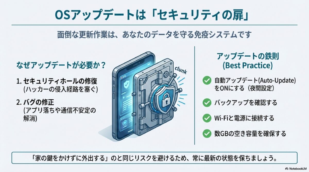 OSアップデートは「セキュリティの扉」
