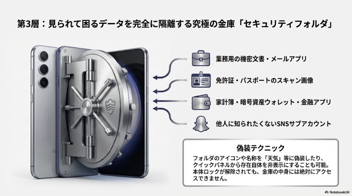 見られて困るデータを完全に隔離する究極の金庫「セキュリティフォルダ」
