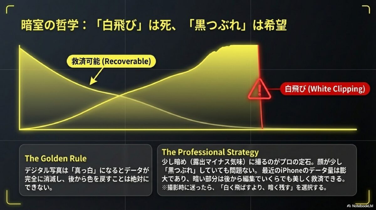 暗室の哲学：「白飛び」は死、「黒つぶれ」は希望
