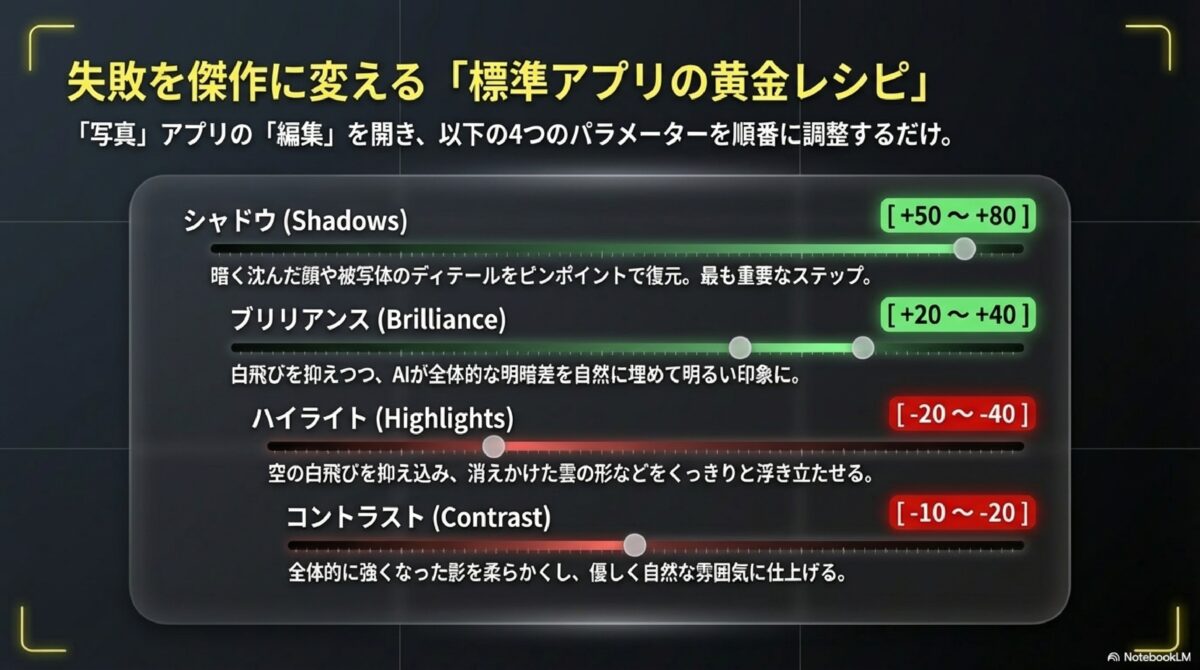 失敗を傑作に変える「標準アプリの黄金レシピ」