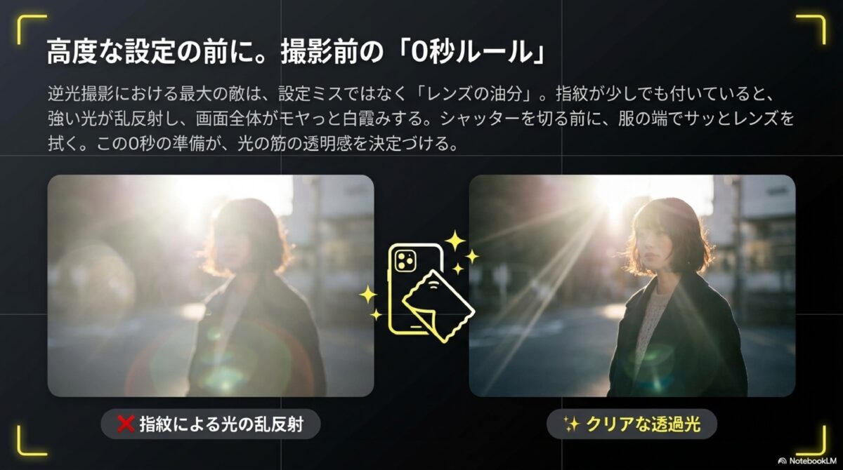 高度な設定の前に。撮影前の「0秒ルール」
