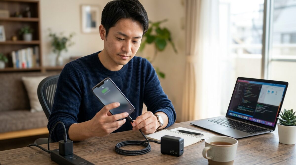 65w充電器でスマホが壊れるリスクを抑える方法