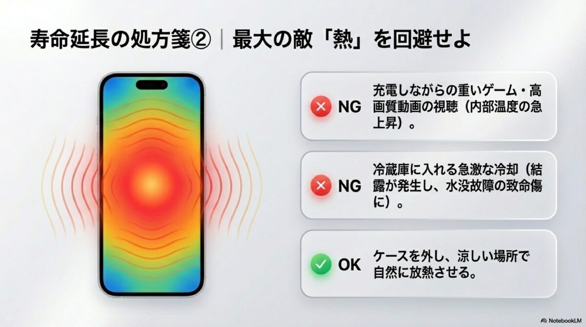 寿命延命の処方箋②｜最大の敵「熱」を回避せよ