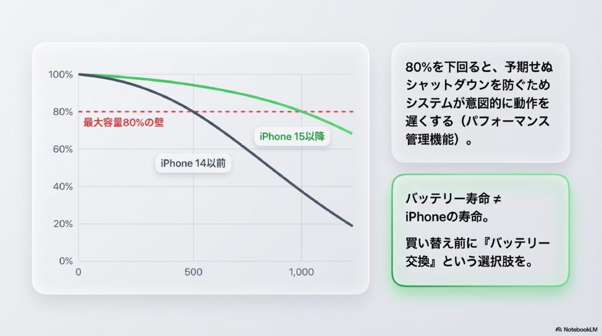 バッテリー寿命≠iPhoneの寿命