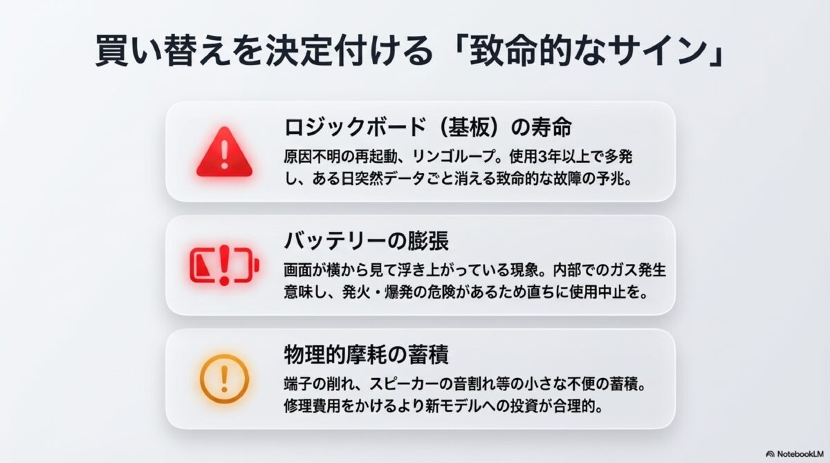 買い替えを決定づける「致命的なサイン」