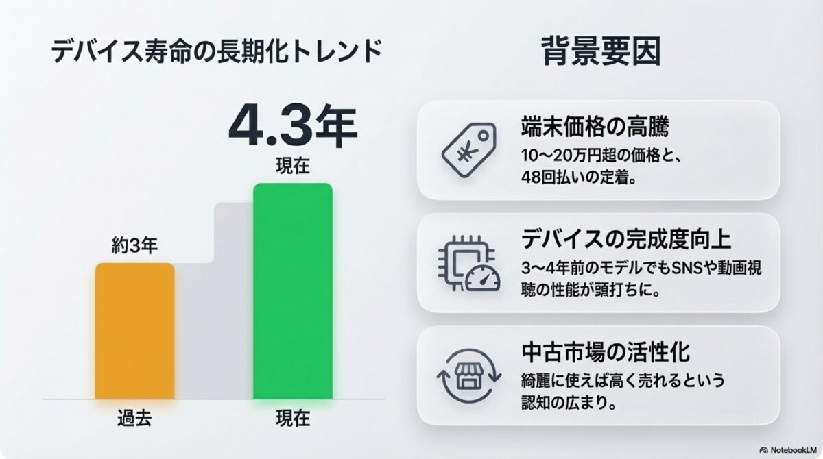 デバイス寿命の長期化トレンド