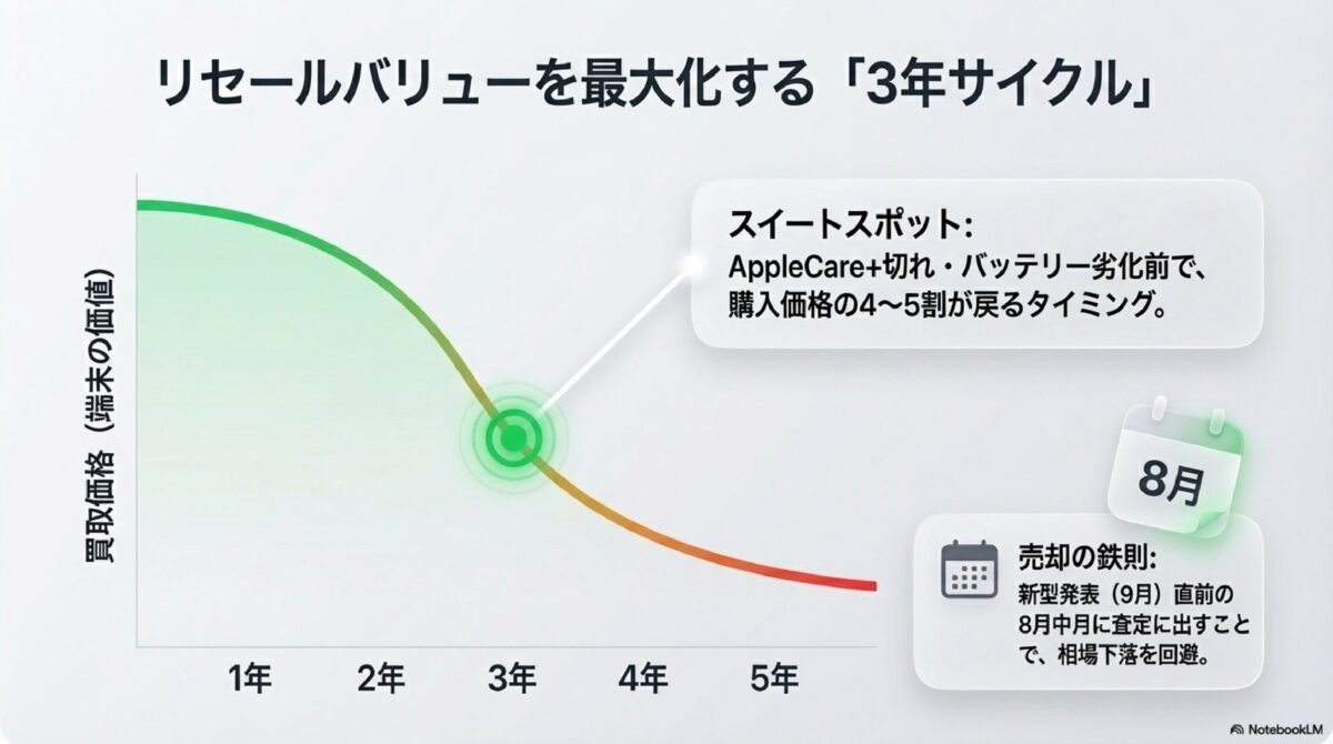 リセールバリューを最大化する「3年サイクル」