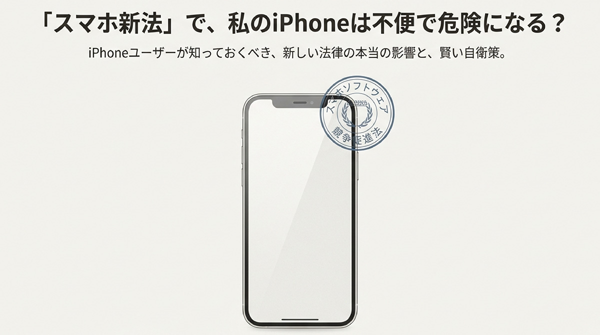 スマホ新法はいらない？iPhoneユーザーが知るべき影響と対策