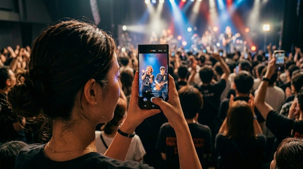 コンサートの撮影で活躍するカメラ性能